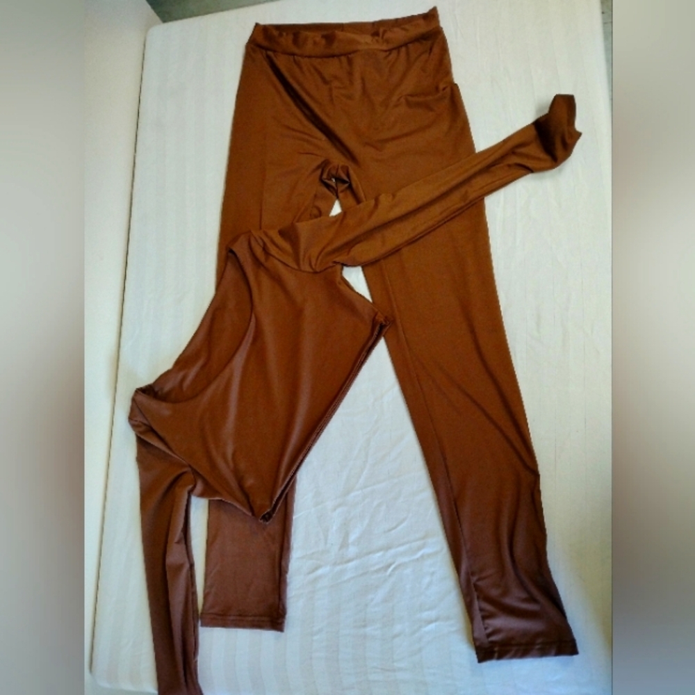 Pants set crop top
